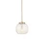 Innovations Lighting White Mouchette 14" Wide Suspension Pendant Brushed Brass