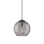 Innovations Lighting Athens Deco Swirl 18" Wide Suspension Pendant Matte Black