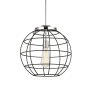 Innovations Lighting Lake Placid 16" Wide Cage Pendant with Shade Polished Chrome / Matte Black