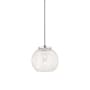 Innovations Lighting White Mouchette 14" Wide Suspension Pendant Polished Chrome