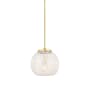 Innovations Lighting White Mouchette 14" Wide Suspension Pendant Satin Gold