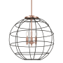 Innovations Lighting Lake Placid 3 Light 22" Wide Cage Pendant Antique Copper / Matte Black