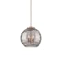Innovations Lighting Athens Deco Swirl 3 Light 18" Wide Suspension Pendant Antique Copper