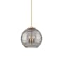 Innovations Lighting Athens Deco Swirl 3 Light 18" Wide Suspension Pendant Brushed Brass