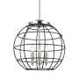 Innovations Lighting Lake Placid 3 Light 16" Wide Cage Pendant Polished Chrome / Matte Black