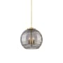 Innovations Lighting Athens Deco Swirl 3 Light 18" Wide Suspension Pendant Satin Gold