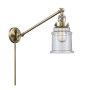 Innovations Lighting Canton Single Light 25" Tall Bathroom Sconce Antique Brass / Seedy