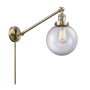 Innovations Lighting Beacon Single Light 8" Wide Wall Sconce / Pendant Antique Brass / Clear
