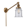 Innovations Lighting Canton Single Light 25" Tall Bathroom Sconce Brushed Brass / Seedy