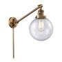 Innovations Lighting Beacon Single Light 8" Wide Wall Sconce / Pendant Brushed Brass / Seedy