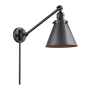 Innovations Lighting Appalachian Single Light 12" Tall Bathroom Sconce Matte Black