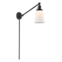 Innovations Lighting Canton Single Light 25" Tall Bathroom Sconce Oil Rubbed Bronze / Matte White