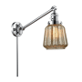 Innovations Lighting Chatham Single Light 25" Tall Hardwired or Plug-In Wall Sconce / Pendant Polished Chrome / Mercury