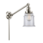 Innovations Lighting Canton Single Light 25" Tall Bathroom Sconce Polished Nickel / Clear
