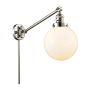 Innovations Lighting Beacon Single Light 8" Wide Wall Sconce / Pendant Polished Nickel / Matte White
