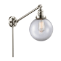 Innovations Lighting Beacon Single Light 8" Wide Wall Sconce / Pendant Polished Nickel / Clear