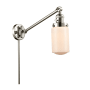 Innovations Lighting Dover 26" Tall Bathroom Sconce Polished Nickel / Matte White Cased