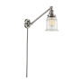 Innovations Lighting Canton Single Light 25" Tall Bathroom Sconce Satin Brushed Nickel / Clear