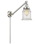 Innovations Lighting Canton Single Light 25" Tall Bathroom Sconce Satin Brushed Nickel / Seedy