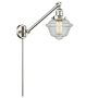 Innovations Lighting Small Oxford Single Light 25" Tall Hardwired or Plug-In Wall Sconce / Pendant Brushed Satin Nickel / Seedy