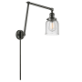 Innovations Lighting Small Bell Single Light 30" Tall Outdoor Wall Sconce Oiled Rubbed Bronze / Seedy