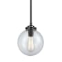 Innovations Lighting Beacon Single Light 8" Wide Mini Pendant Oil Rubbed Bronze / Seedy
