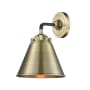 Innovations Lighting Appalachian Single Light 9" Tall Bathroom Sconce Black Antique Brass