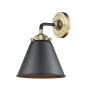 Innovations Lighting Appalachian Single Light 9" Tall Bathroom Sconce Black Antique Brass / Matte Black