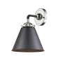 Innovations Lighting Appalachian Single Light 9" Tall Bathroom Sconce Black Polished Nickel / Matte Black