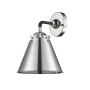 Innovations Lighting Appalachian Single Light 9" Tall Bathroom Sconce Black Polished Nickel