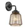 Innovations Lighting Chatham Single Light 11" Tall Bathroom Sconce Oil Rubbed Bronze / Mercury