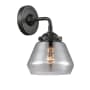 Innovations Lighting Fulton Single Light 9" Tall Bathroom Sconce Oil Rubbed Bronze / Smoked