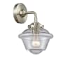 Innovations Lighting Small Oxford Single Light 9" Tall Bathroom Sconce Brushed Satin Nickel / Seedy