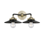 Innovations Lighting Railroad 2 Light 16" Wide Bathroom Vanity Light Black Antique Brass / Matte Black