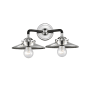 Innovations Lighting Railroad 2 Light 16" Wide Bathroom Vanity Light Black Polished Nickel