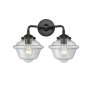 Innovations Lighting Small Oxford 2 Light 16" Wide Bathroom Vanity Light Oil Rubbed Bronze / Clear