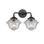 Innovations Lighting Small Oxford 2 Light 16" Wide Bathroom Vanity Light Oil Rubbed Bronze / Seedy