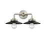 Innovations Lighting Railroad 2 Light 16" Wide Bathroom Vanity Light Brushed Satin Nickel / Matte Black