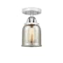 Innovations Lighting Bell 5" Wide Semi-Flush Ceiling Fixture Polished Chrome / Silver Plated Mercury