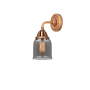 Innovations Lighting Bell 11" Tall Wall Sconce Antique Copper / Plated Smoke