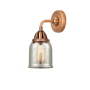 Innovations Lighting Bell 11" Tall Wall Sconce Antique Copper / Silver Plated Mercury