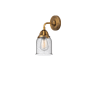 Innovations Lighting Bell 10" Tall Wall Sconce Brushed Brass / Seedy