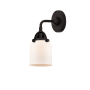 Innovations Lighting Bell 10" Tall Wall Sconce Matte Black / Matte White