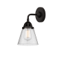 Innovations Lighting Cone 10" Tall Wall Sconce Matte Black / Seedy
