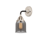Innovations Lighting Bell 11" Tall Wall Sconce Black Polished Nickel / Plated Smoke