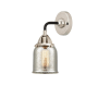 Innovations Lighting Bell 11" Tall Wall Sconce Black Polished Nickel / Silver Plated Mercury