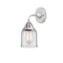 Innovations Lighting Bell 10" Tall Wall Sconce Polished Chrome / Clear