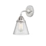 Innovations Lighting Cone 10" Tall Wall Sconce Polished Chrome / Seedy