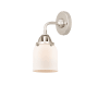 Innovations Lighting Bell 11" Tall Wall Sconce Polished Nickel / Matte White
