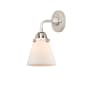 Innovations Lighting Cone 11" Tall Wall Sconce with Cone Shade Polished Nickel / Matte White